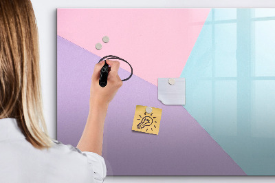 Dry erase magnetic board Pastel Pattern
