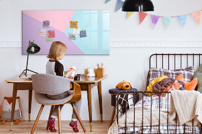 Dry erase magnetic board Pastel Pattern