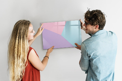Dry erase magnetic board Pastel Pattern