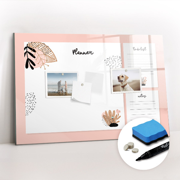 Magnetic dry erase board Notebook Planner
