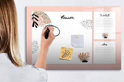 Magnetic dry erase board Notebook Planner