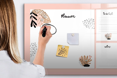 Magnetic dry erase board Notebook Planner