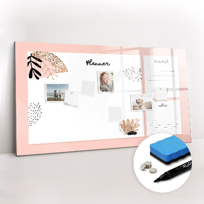 Magnetic dry erase board Notebook Planner