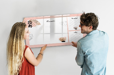 Magnetic dry erase board Notebook Planner