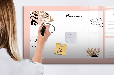 Magnetic dry erase board Notebook Planner