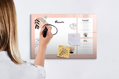 Magnetic dry erase board Notebook Planner