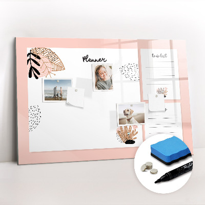 Magnetic dry erase board Notebook Planner