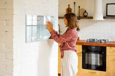 Magnetic board for writing Weekly Schedule