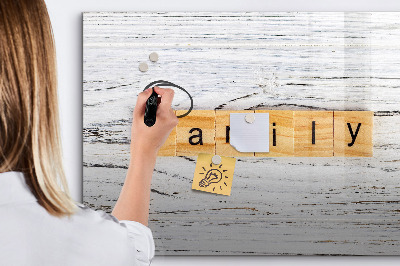 Dry erase magnetic board Family