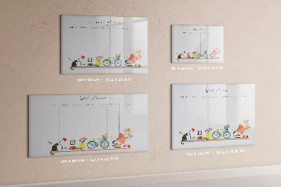 Magnetic board with marker Weekly Planner