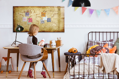 Magnetic board for drawing Old World Map