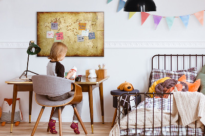 Magnetic board for drawing Old World Map