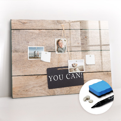 Dry erase magnetic board You can write!