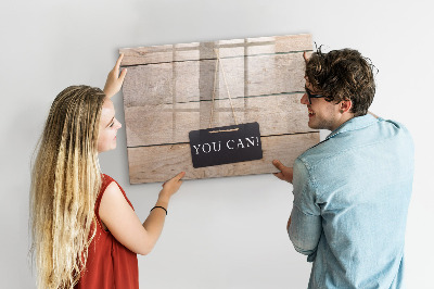Dry erase magnetic board You can write!