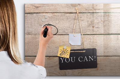 Dry erase magnetic board You can write!