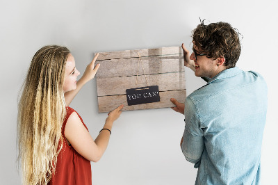 Dry erase magnetic board You can write!