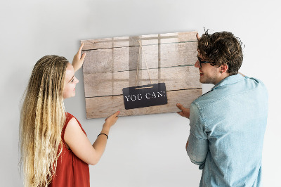 Dry erase magnetic board You can write!