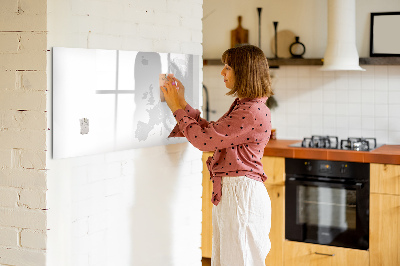 Dry erase magnetic board Map europe