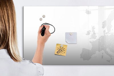 Dry erase magnetic board Map europe