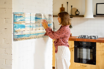 Dry erase magnetic board Scratched wood