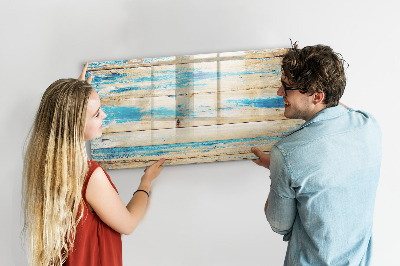 Dry erase magnetic board Scratched wood
