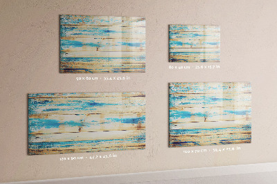 Dry erase magnetic board Scratched wood