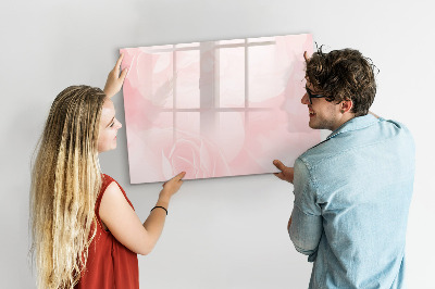 Magnetic dry erase board Blooming roses