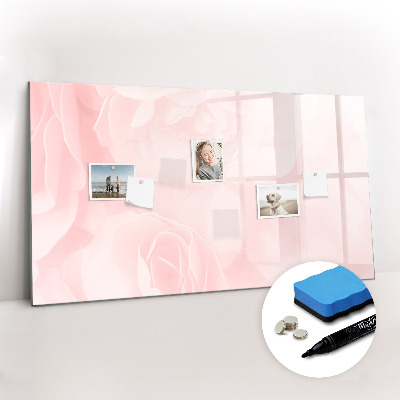 Magnetic dry erase board Blooming roses