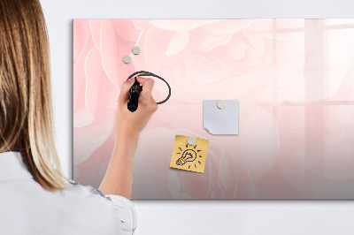 Magnetic dry erase board Blooming roses