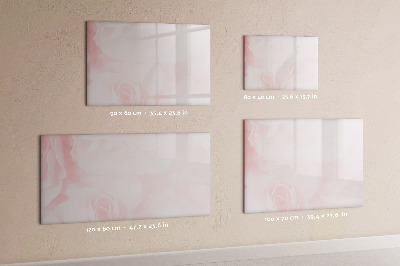 Magnetic dry erase board Blooming roses