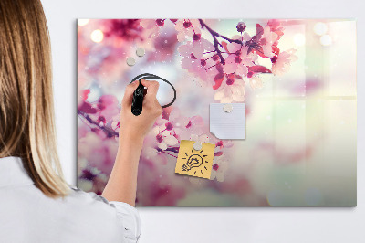 Magnetic board for drawing Flowers spring