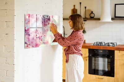 Magnetic board for drawing Flowers spring