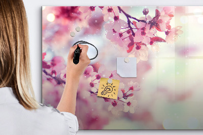 Dry erase magnetic board Flowers spring