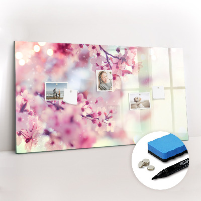 Dry erase magnetic board Flowers spring