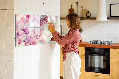 Dry erase magnetic board Flowers spring
