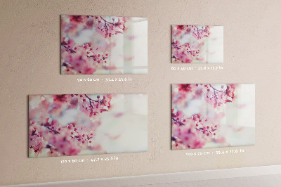 Dry erase magnetic board Flowers spring