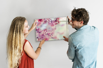 Dry erase magnetic board Flowers spring