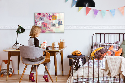 Dry erase magnetic board Flowers spring