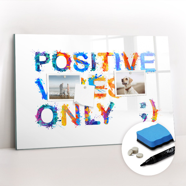 Dry erase magnetic board Positive quote
