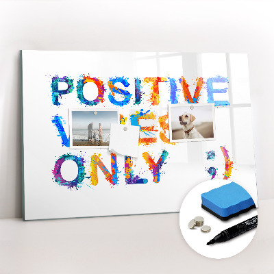 Dry erase magnetic board Positive quote