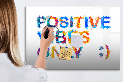 Dry erase magnetic board Positive quote