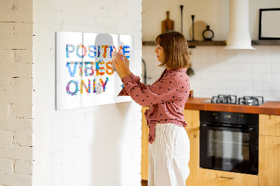 Dry erase magnetic board Positive quote
