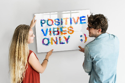 Dry erase magnetic board Positive quote