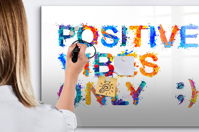 Dry erase magnetic board Positive quote
