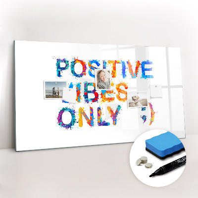 Dry erase magnetic board Positive quote