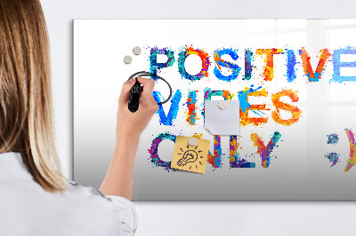 Dry erase magnetic board Positive quote