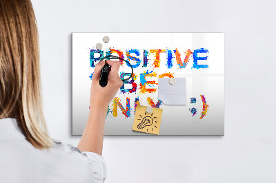 Dry erase magnetic board Positive quote