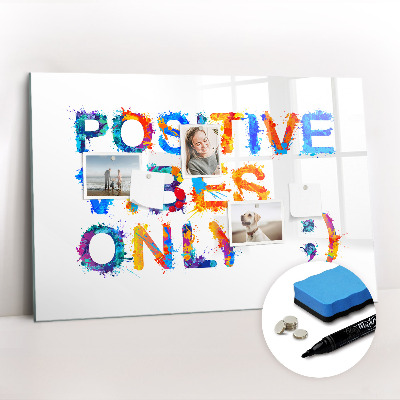 Magnetic drawing board Positive quote