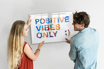 Dry erase magnetic board Positive quote