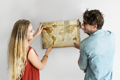 Magnetic dry erase board Old World Map